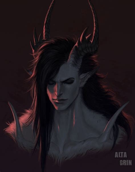 Sahki Bust By Altagrin Concept Art Characters Dark Fantasy Art