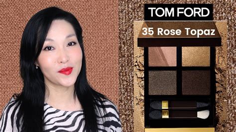 Tom Ford Eye Color Quad Crème 🌹rose Topaz💎 Review Swatches Makeup Demo Youtube