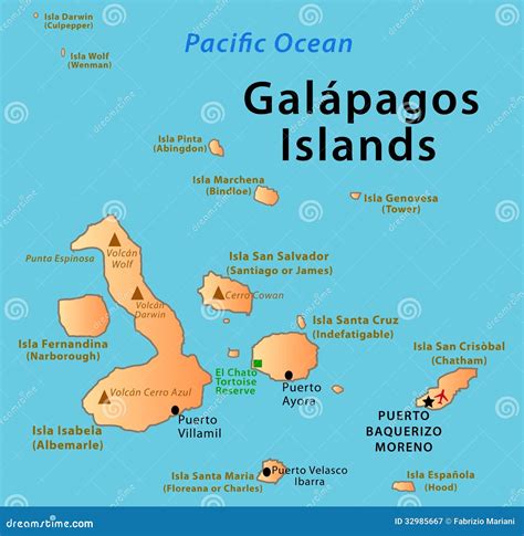 Detailed Map Of Galapagos Islands