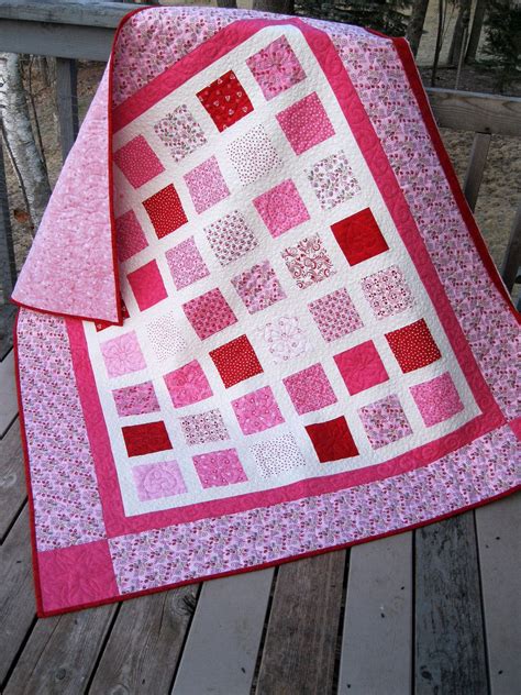 Valentines Quilt Pink Quilts Girls Quilts Patchwork Quilts Baby