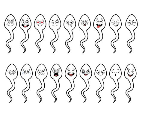 Sperm Svg Sperm Face Impressions Set Semen Svg Cum Svg Vector Cut File For Cricut