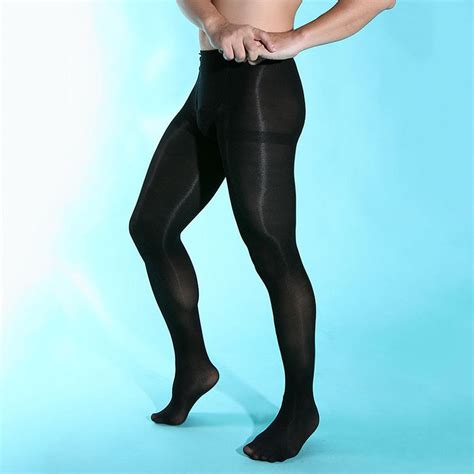 Sexy Mens Pantyhose Lingerie Pouch Sheer Stockings Ultra Thin Tights Underwear Ebay