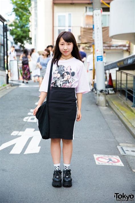 Japanese High School Student Rion On The Street In Tokyo Fashion