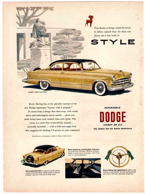 1953 American Automobile Advertising