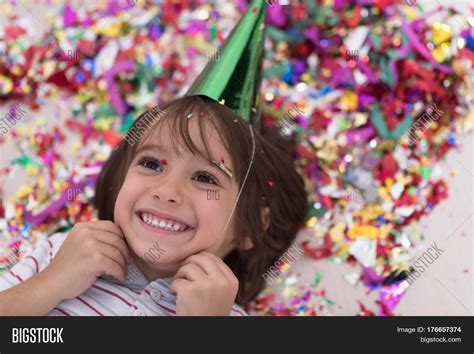 Happy Kid Celebrating Image And Photo Free Trial Bigstock