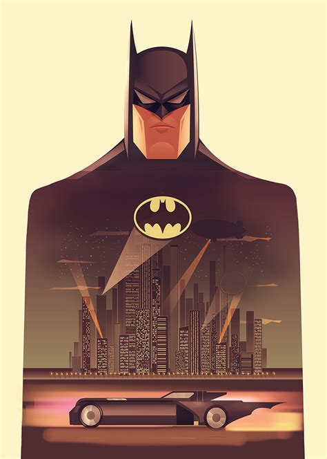 Batman The Animated Series Poster Vector On Behance
