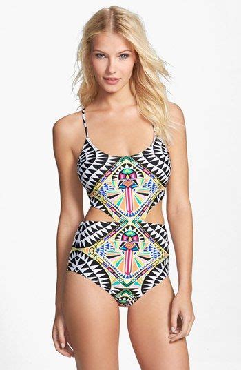 Cosmic Fountain Lace Up One Piece Swimsuit Nordstrom Swimsuits One Piece One Piece Swimsuit