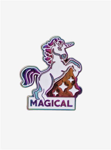 Magical Unicorn Anodized Enamel Pin Magical Unicorn Magical Unicorn Pin
