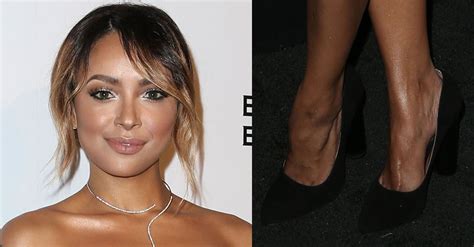 Kat Graham Flaunts Assets In All Black Outfit And Block Heeled Pumps