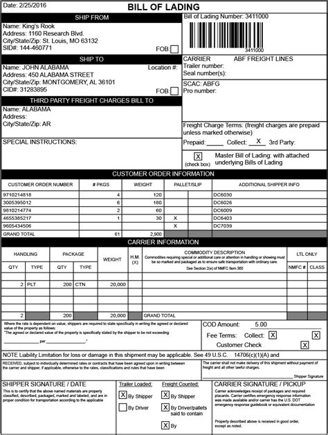 Although the term historically related only to carriage by sea, a bill of lading may today be used for any type of carriage of goods. Bill of Lading: What is it and what's it's purpose?