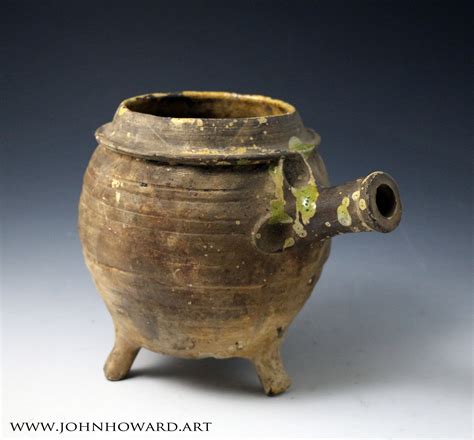 English Borderware Pottery Pipkin Cooking Pot 17th Century John Howard