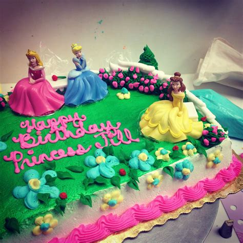 Buttercream Disney Princess Sheet Cake Disney Princess Birthday Cakes Princess Birthday Cake