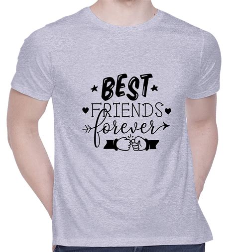 Buy Creativit Graphic Printed T Shirt For Unisex Best Friends Forever Bff Design Tshirt