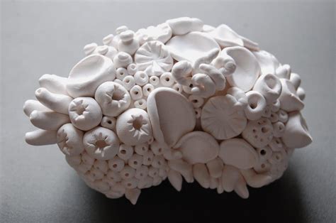Coral Reef Sculpture White Clay Textures Of The Sea Modern