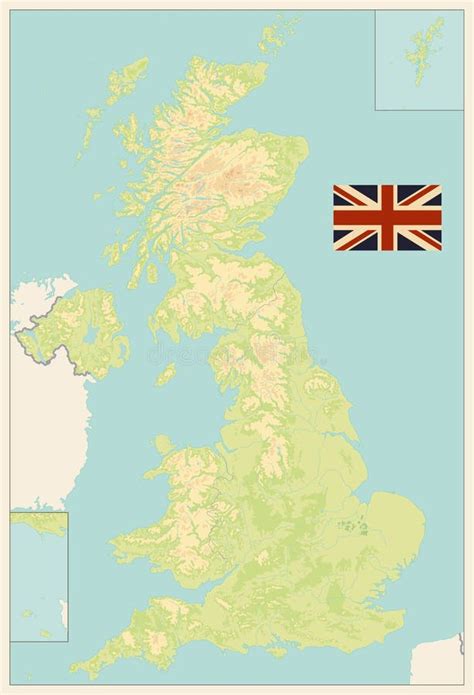 United Kingdom Political Map Illustrator Vector Eps Maps Images