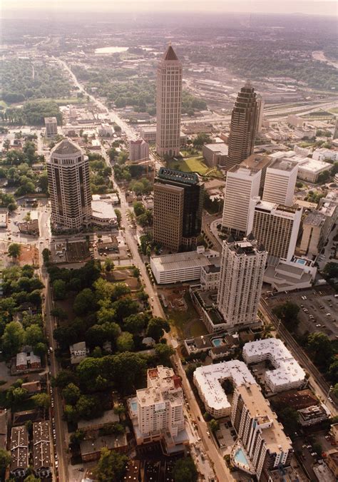 Aerial View Of Midtown Atlanta May 5 1991 Ratlanta