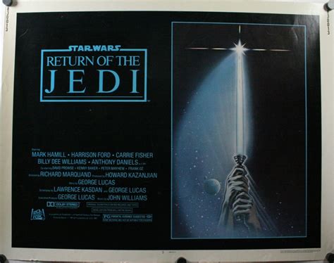 Return Of The Jedi Original Star Wars Half Sheet Movie Poster For Sale
