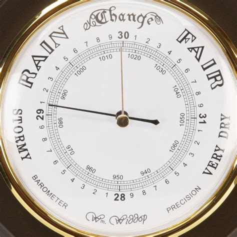 Barometers are instruments used to measure the pressure of the atmosphere. Barometer - Wm. Widdop Dark Barometer, Barometer - priisma