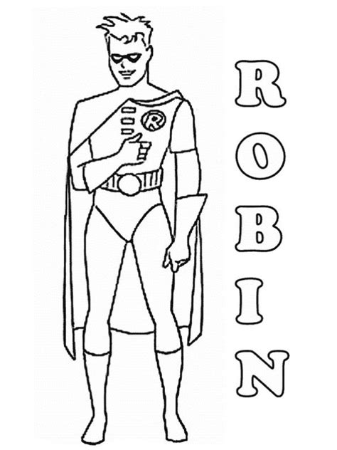 Robin coloring pages and batman. Batman and Robin coloring pages. Free Printable Batman and ...