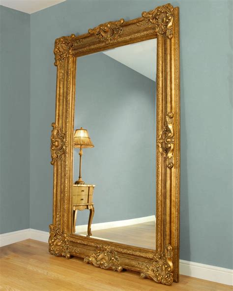 Ornate Floor Mirror Gold Burt Home Design