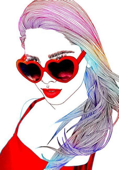 32 Trendy Glasses Girl Drawing Sunglasses Girl Drawing Pop Art Girl Drawing Sunglasses