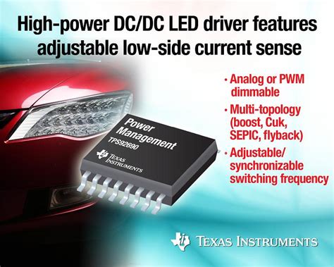Ti Introduces High Power Led Driver For Automotive And General Purpose