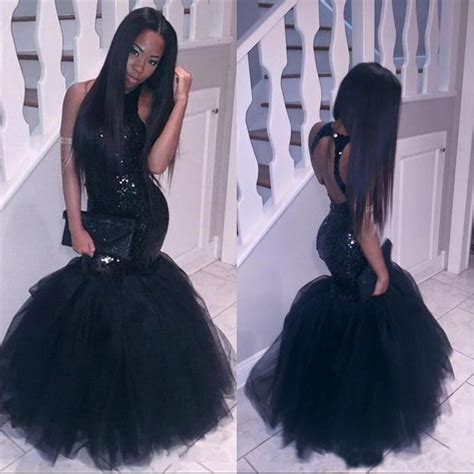 Honey Qiao Mermaid African Prom Dresses Plus Size Little Black Girl