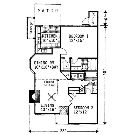 Craftsman Style House Plan 2 Beds 2 Baths 930 Sqft Plan 485 2