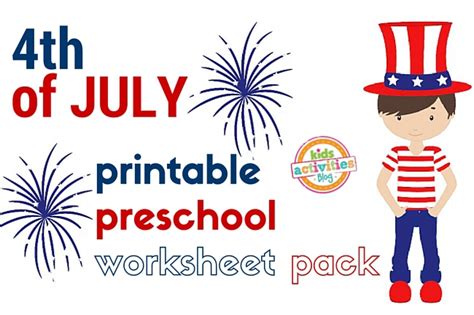 I really enjoyed creating this 4th of july worksheet pack for preschool so i hope you and your children will enjoy it too! 4th of July Printable Preschool Worksheet Pack