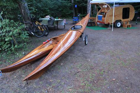 Cedar Strip Kayaks Wood Kayak Camping Photography Cedar Strip Kayak