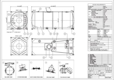 Iso Container Cad Drawing Pasaautos