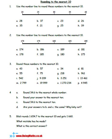 Rounding Free Worksheets Powerpoints And Other Resources For Gcse
