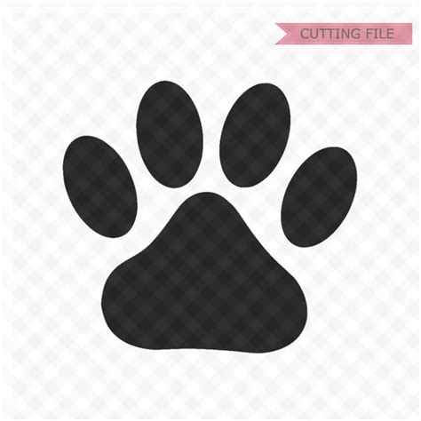 Paw Print Svg Cut Files Svg File And Png Image Pawprints Etsy Australia