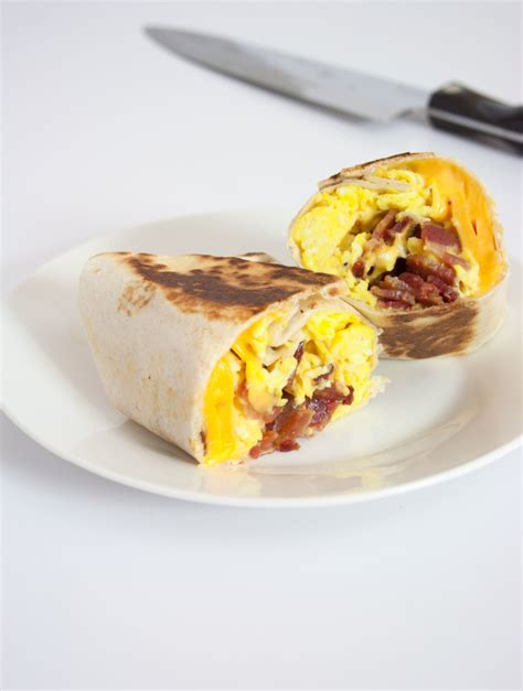 Bacon Egg And Cheese Breakfast Wrap Improv Oven