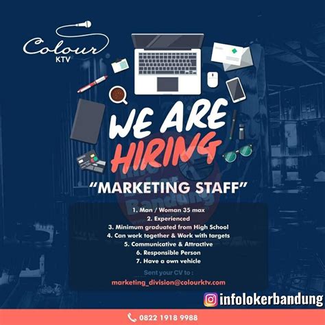 Lowongan Kerja Marketing Staff Colourktv Bandung Oktober 2019