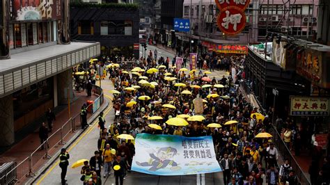 International Wiederaufflammen Der Regenschirm Revolution In Hongkong