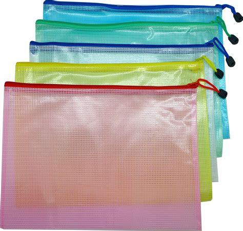 Cypress Lane Zippered Vinyl And Mesh Documents Pouchesfile Bags Letter