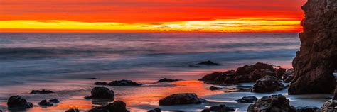 Red And Orange Clouds Fine Art Malibu California Landscape Seascape