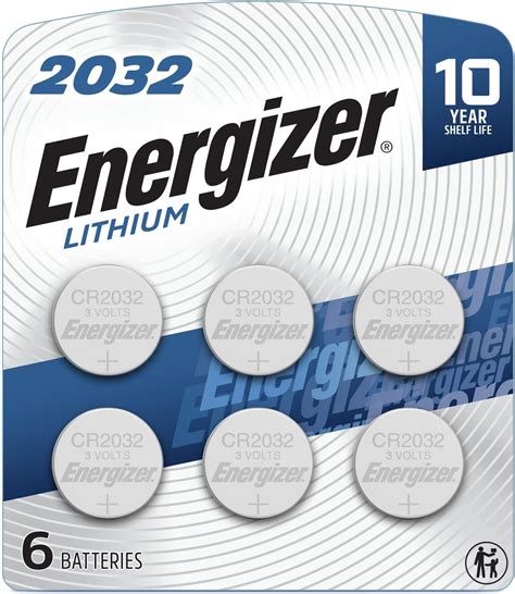 Energizer Cr2032 Batteries 3v Lithium Coin Cell 2032 Watch Battery 6
