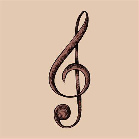 Hand Drawn G Clef Music Note Illustration Download Free Vectors