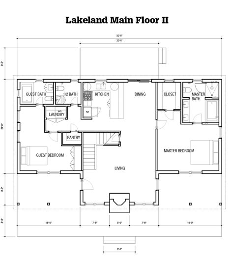 Lakeland Floor Plan Log Cabins Log Cabins For Less