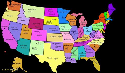 West Us States Fill In Map Usa Caps600 Luxury Amazing United States