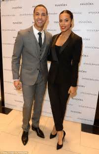 Rochelle And Marvin Humes Wear His And Hers Tailored Suits To Jewellery Party Daily Mail Online