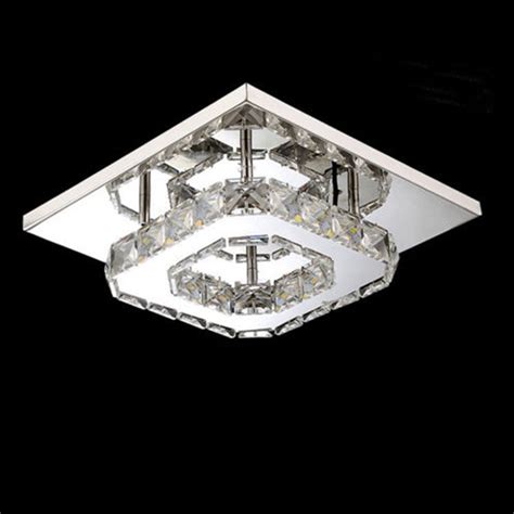 Ceiling light fixtures are the perfect lighting solution for kitchens, bedrooms, hallways and bathrooms. Modern Square Crystal LED Ceiling Light Fixture Pendant ...