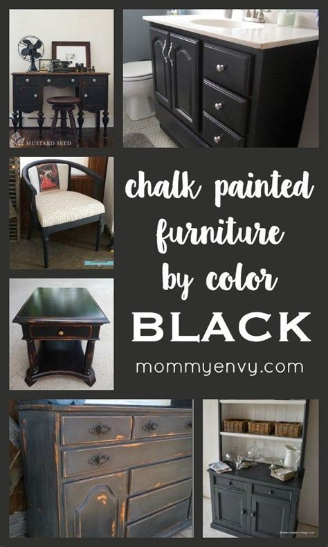Chalk Painted Furniture By Color Series Black Black Chalk Paint Can