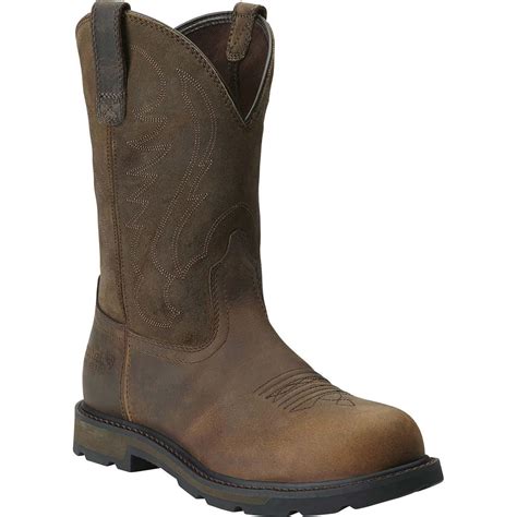 Ariat Groundbreaker Steel Toe Western Work Pull On Boot 10014241