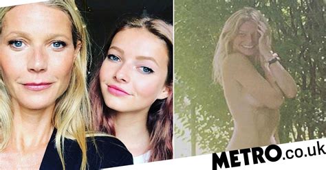 gwyneth paltrow s daughter reacts as she poses nude on birthday metro news