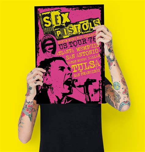 Sex Pistols Concert Poster Sex Pistols Johnny Rotten Sid Etsy