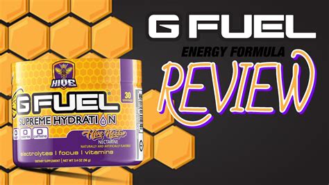 Hive Nectar Supreme Hydration Gfuel Flavor And Collectors Box Review