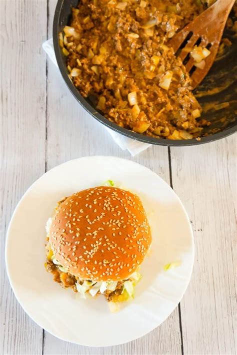 Big Mac Sloppy Joes Are An Easy Ground Beef Dinner Recipe Perfect For